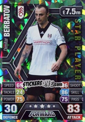 Sticker Dimitar Berbatov - English Premier League 2013-2014. Match Attax n. 125 - Topps