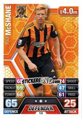 Figurina Paul McShane - English Premier League 2013-2014. Match Attax - Topps