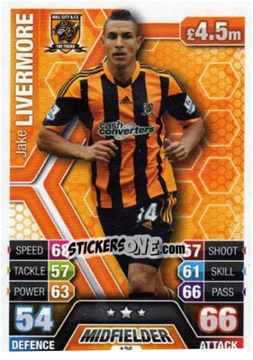 Sticker Jake Livermore - English Premier League 2013-2014. Match Attax - Topps
