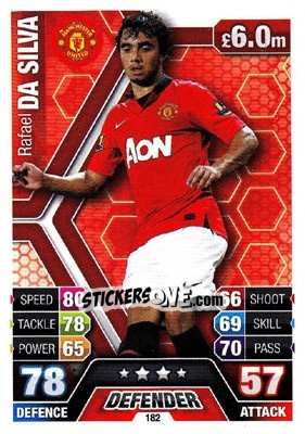 Sticker Rafael Da Silva - English Premier League 2013-2014. Match Attax n. 182 - Topps