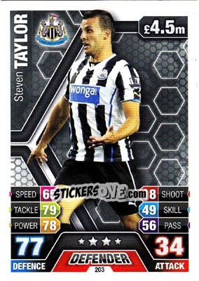 Figurina Steven Taylor - English Premier League 2013-2014. Match Attax - Topps