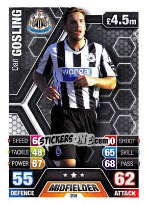 Sticker Dan Gosling - English Premier League 2013-2014. Match Attax - Topps