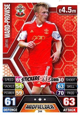 Sticker James Ward-Prowse - English Premier League 2013-2014. Match Attax n. 244 - Topps