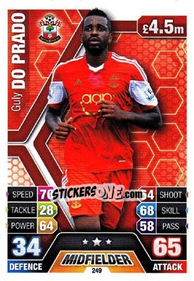 Cromo Guly Do Prado - English Premier League 2013-2014. Match Attax n. 249 - Topps