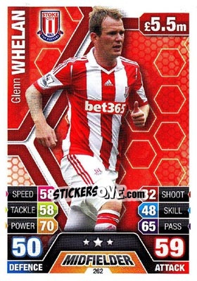 Sticker Glenn Whelan - English Premier League 2013-2014. Match Attax n. 262 - Topps