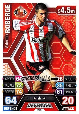 Sticker Valentin Roberge - English Premier League 2013-2014. Match Attax n. 275 - Topps