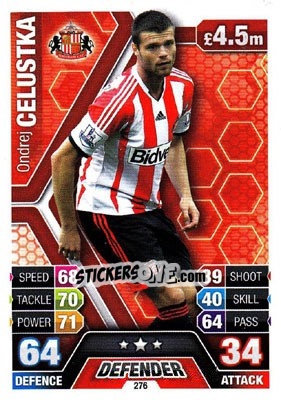 Sticker Ondrej Celustka - English Premier League 2013-2014. Match Attax n. 276 - Topps
