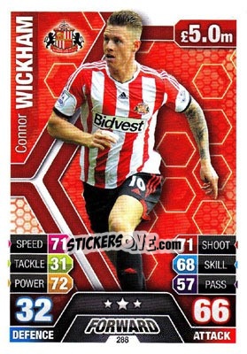 Sticker Connor Wickham - English Premier League 2013-2014. Match Attax - Topps