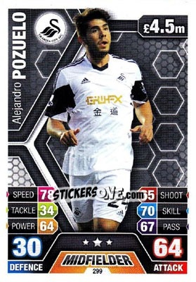 Sticker Alejandro Pozuelo - English Premier League 2013-2014. Match Attax - Topps