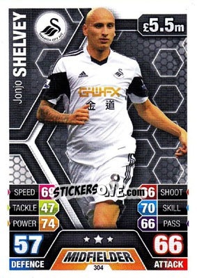 Sticker Jonjo Shelvey - English Premier League 2013-2014. Match Attax - Topps