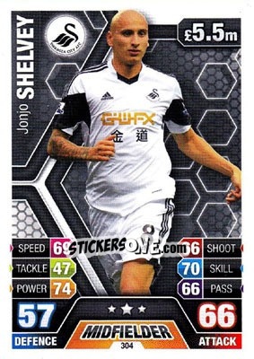 Figurina Jonjo Shelvey - English Premier League 2013-2014. Match Attax - Topps