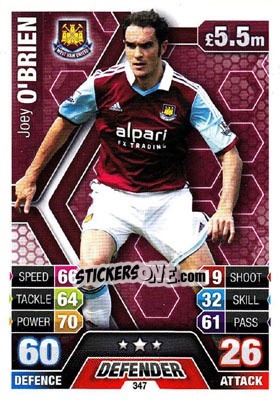 Sticker Joey O'Brien - English Premier League 2013-2014. Match Attax - Topps