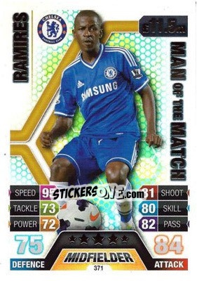 Sticker Ramires - English Premier League 2013-2014. Match Attax n. 371 - Topps