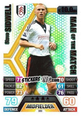 Sticker Steve Sidwell - English Premier League 2013-2014. Match Attax n. 380 - Topps