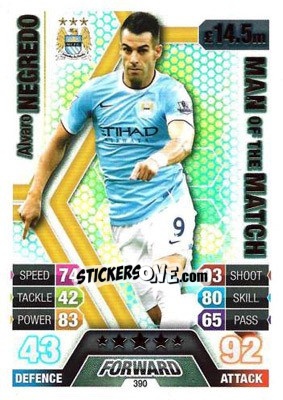 Sticker Alvaro Negredo - English Premier League 2013-2014. Match Attax - Topps