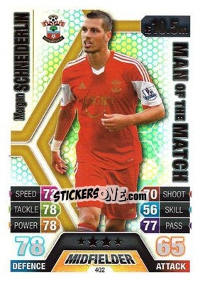 Cromo Morgan Schneiderlin - English Premier League 2013-2014. Match Attax - Topps