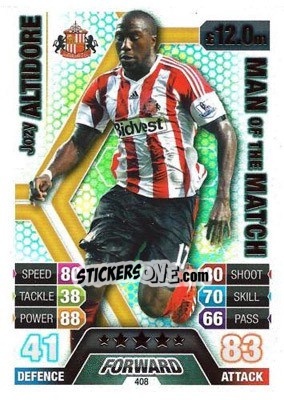Sticker Jozy Altidore - English Premier League 2013-2014. Match Attax n. 408 - Topps