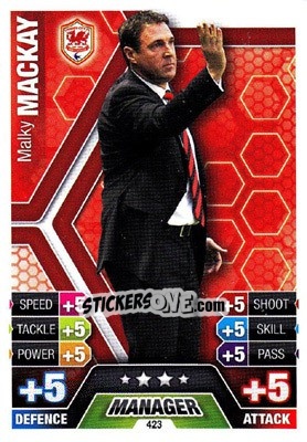 Sticker Malky Mackay - English Premier League 2013-2014. Match Attax n. 423 - Topps