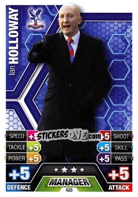 Sticker Ian Holloway - English Premier League 2013-2014. Match Attax n. 425 - Topps