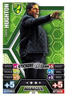 Sticker Chris Hughton - English Premier League 2013-2014. Match Attax n. 433 - Topps