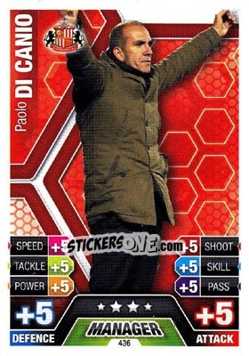 Sticker Paolo Di Canio - English Premier League 2013-2014. Match Attax n. 436 - Topps