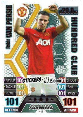 Sticker Robin van Persie - English Premier League 2013-2014. Match Attax n. 444 - Topps