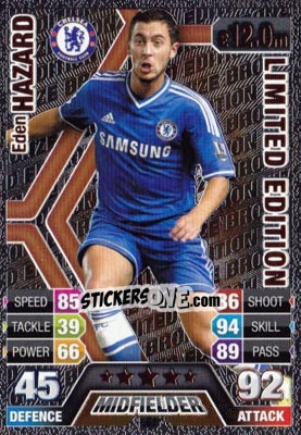 Sticker Eden Hazard - English Premier League 2013-2014. Match Attax n. LE1 - Topps