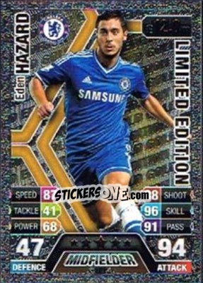 Sticker Eden Hazard - English Premier League 2013-2014. Match Attax n. LE1g - Topps