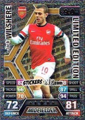 Sticker Jack Wilshere - English Premier League 2013-2014. Match Attax n. LE2g - Topps