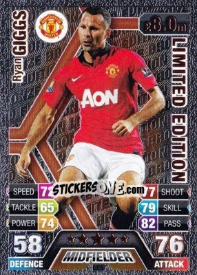 Sticker Ryan Giggs - English Premier League 2013-2014. Match Attax n. LE5 - Topps
