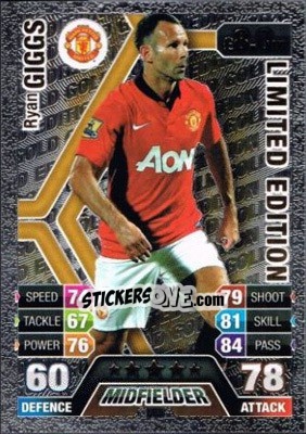 Sticker Ryan Giggs - English Premier League 2013-2014. Match Attax n. LE5g - Topps