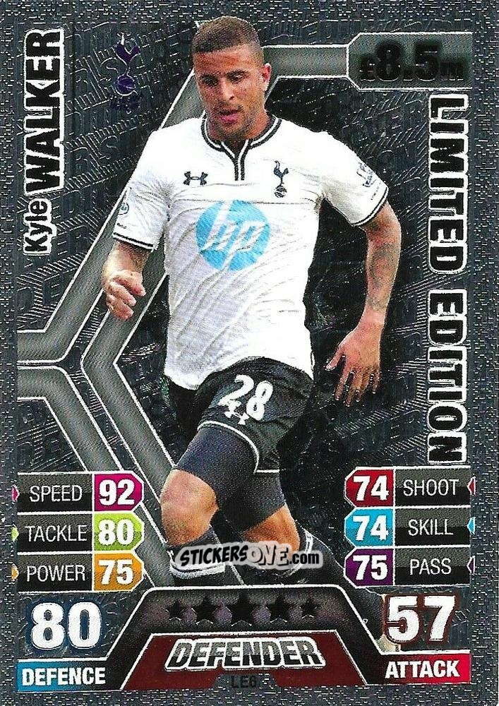 Cromo Kyle Walker - English Premier League 2013-2014. Match Attax n. LE6 - Topps