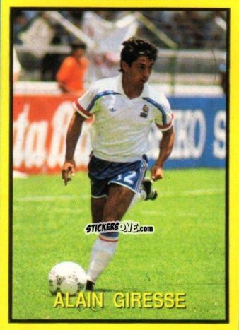 Sticker Alain Giresse - Les Grands Joueurs d'Europe 1988 n. 19 - Vallardi