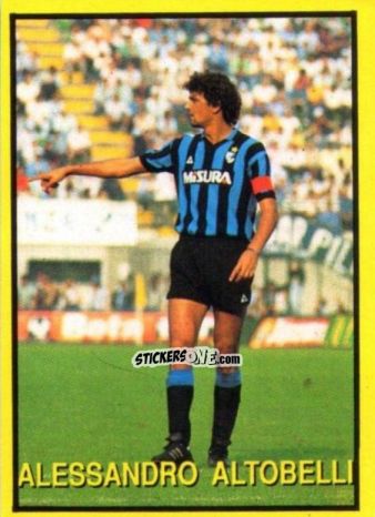 Sticker Alessandro Altobelli - Les Grands Joueurs d'Europe 1988 n. 74 - Vallardi