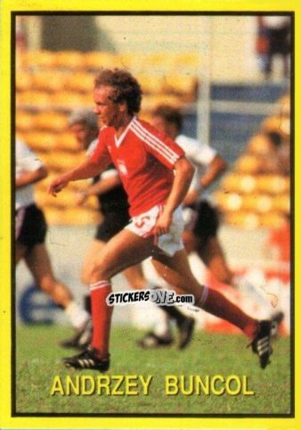 Sticker Andrzey Bucol - Les Grands Joueurs d'Europe 1988 n. 125 - Vallardi