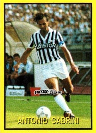 Sticker Antonio Cabrini - Les Grands Joueurs d'Europe 1988 n. 73 - Vallardi