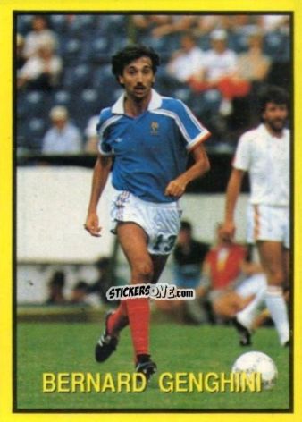 Figurina Bernard Genbghini - Les Grands Joueurs d'Europe 1988 n. 16 - Vallardi