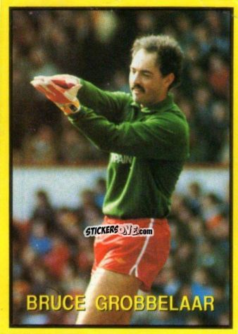 Sticker Bruce Grobbelaar - Les Grands Joueurs d'Europe 1988 n. 53 - Vallardi