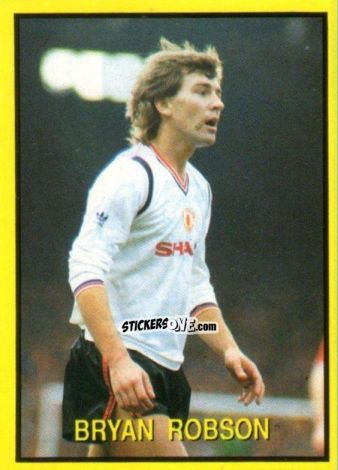 Sticker Bryan Robson - Les Grands Joueurs d'Europe 1988 n. 45 - Vallardi
