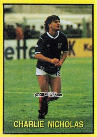 Sticker Charles Nicholas - Les Grands Joueurs d'Europe 1988 n. 66 - Vallardi