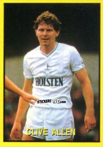 Sticker Clive Allen - Les Grands Joueurs d'Europe 1988 n. 59 - Vallardi