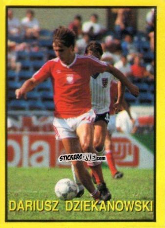 Sticker Darius Dziekanowski - Les Grands Joueurs d'Europe 1988 n. 124 - Vallardi
