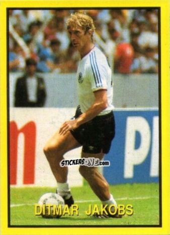 Cromo Ditmer Jacobs - Les Grands Joueurs d'Europe 1988 n. 30 - Vallardi