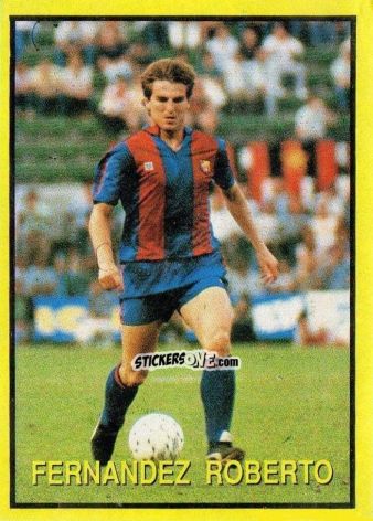 Sticker Fernandes Roberto - Les Grands Joueurs d'Europe 1988 n. 111 - Vallardi