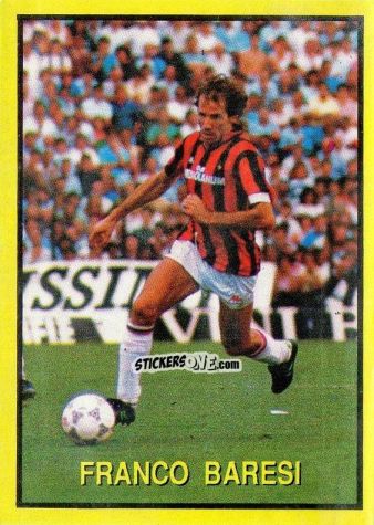 Figurina Franco Baresi - Les Grands Joueurs d'Europe 1988 n. 78 - Vallardi