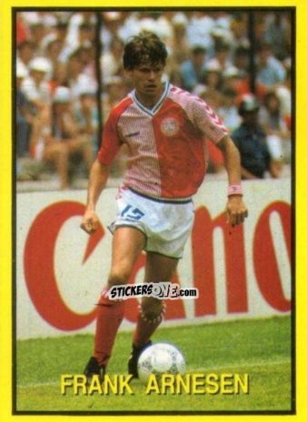 Sticker Frank Arnesen - Les Grands Joueurs d'Europe 1988 n. 4 - Vallardi