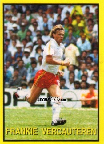 Sticker Frankie Vercauteren - Les Grands Joueurs d'Europe 1988 n. 100 - Vallardi