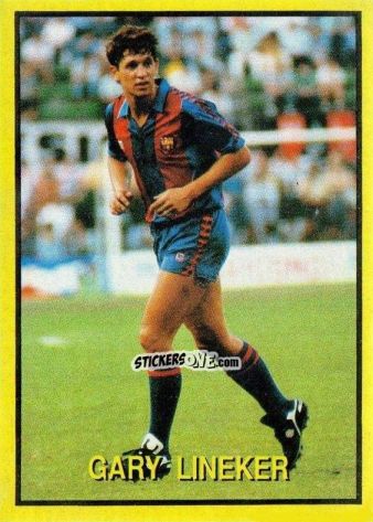 Sticker Gary Lineker - Les Grands Joueurs d'Europe 1988 n. 110 - Vallardi