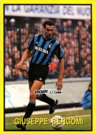 Sticker Giuseppe Bergomi - Les Grands Joueurs d'Europe 1988 n. 92 - Vallardi