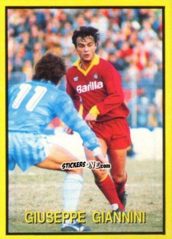 Sticker Giuseppe Gianini - Les Grands Joueurs d'Europe 1988 n. 89 - Vallardi